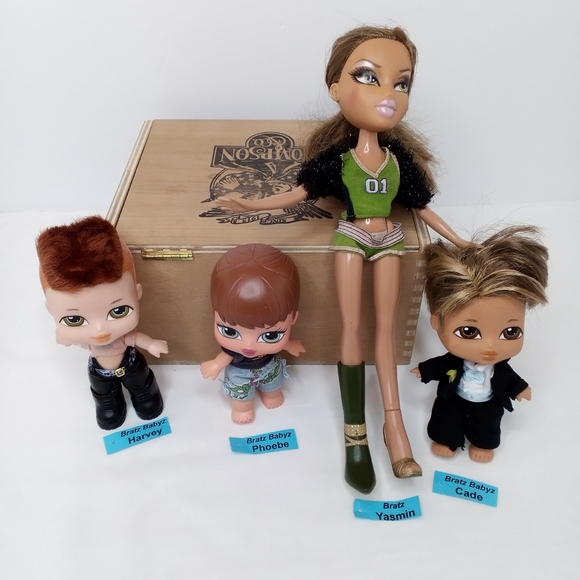 VTG MGA 2001 Bratz Jasmin Doll 2004 Bratz Babyz Lot